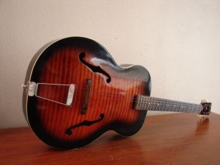 Vintage 60s Harmony Monterey Hollow Body Acoustic Guitar