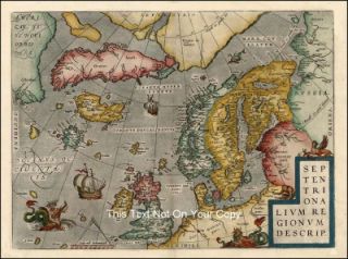 Europe Sweden Norway Finland Repro Antique Colour Map
