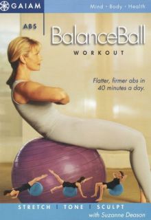ABS Balanceball Stability Balance Ball Exercise DVD New
