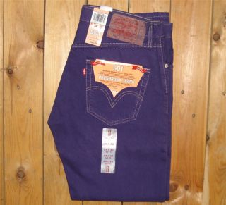 Levis Mens 501 Straight Leg Buttonfly Jeans Vintage Colors