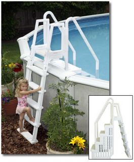 Above Ground Pool Step with Entry Outside Ladder System