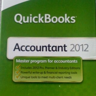 Quickbooks Accounting Software 2012   includes Pro, Premier 