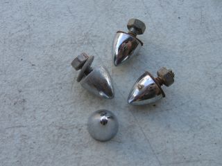 Harley Davidson Lot of Old Chrome Accessory Bullets