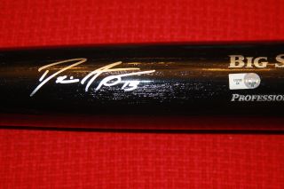 Dustin Ackley Autographed Rawlings Big Stick Black Bat Seattle 