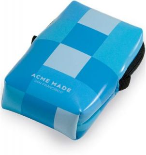 Acme Made Smart Little Pouch Blue Gingham Compact Camera Pouch