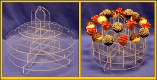 Cake Pop Stand Holds 22 Cake Pops in Clear Acrylic