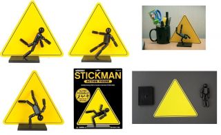 Stickman Action Figure Posable Waring Sign Action Figure