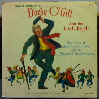 1959 Walt Disney Soundtrack Darby OGill and The Little People LP VG 