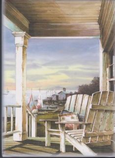   Note Cards John Rossini Adirondack Chairs Sea Harbor Sailboats Box 15