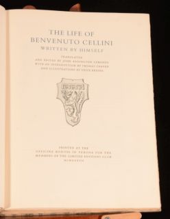 1937 The Life of Benvenuto Cellini Sybil Thorndike Copy Limited 