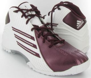 Adidas Scorch TR 3 4 Football Cleats White Light Maroon Mens New $85 