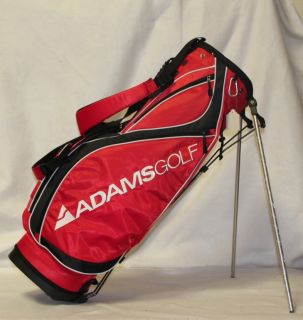 new adams hornet golf stand bag red black white