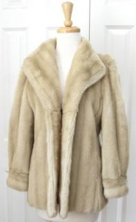 Vtg Adolph Schumann for Lilli Ann Faux Mink Fur Jacket Coat One Size 