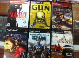 Lot of 6 adult games for Playstation 2 PS2 21 Gun Scarface Blitz Call 