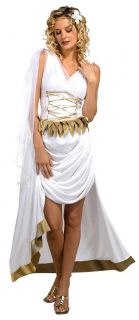 Venus Goddess Greek Roman Toga White Sexy Adult Costume