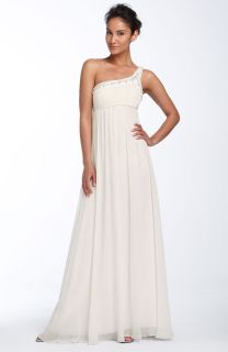Aidan Mattox Heavenly Pearl Beaded Eve Dress Gown 2 New