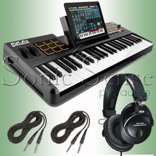 products akai synthstation 49 usb midi keyboard ipad tablet controller 