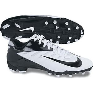 Nike Vapor Pro Low TD Mens Football Cleat White Black 511340 100 