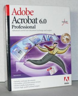 Adobe Acrobat 6 Professional Mac PN 12020031 New Box