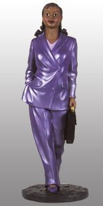 African American Figurine Professional Business Woman