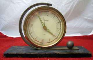   German Alarm Clock Brass Swivel Alarm Clock Wind Up Alarm Clock