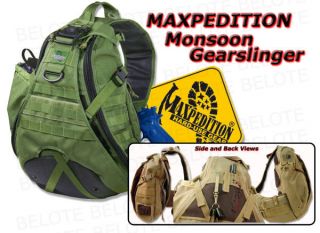 Maxpedition Monsoon Gearslinger Backpack OD Green 0410G