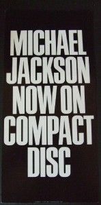 MICHAEL JACKSON KING OF POP BAD PROMO CD POSTER FLAT 1987 RARE