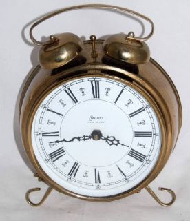 Sessions Model 33475 Brass Alarm Wall Clock