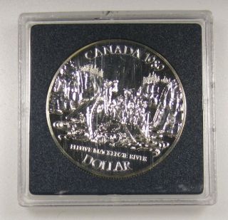 1989 Canada Mackenzie Uncirculated Silver Dollar