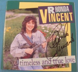 RHONDA VINCENT TIMELESS & TRUE LOVE AUTOGRAPH SIGNED CD BLUEGRASS 
