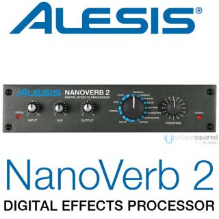 Alesis Nanoverb 2 Digital Stereo Effects Processor w Reverb Delay and 