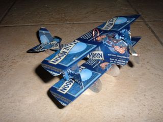 Blue Moon Ale Beer Can Plane Airplane Made from Real Beer Cans