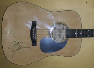 Alan Jackson Autograph Copley Acoustic Natural Guitar Signed COA 