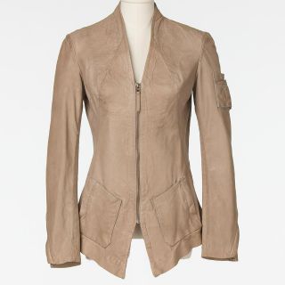 Amber Rose Improvd Light Brown Leather Jacket Size M