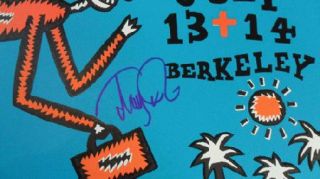 Trey Anastasio Signed Phish Berkeley 2001 Concert Poster Original 