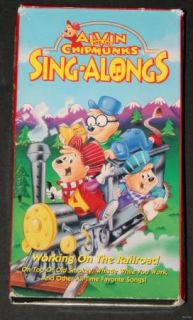 Disney Alvin and The Chipmunks Sing Along Railroad VHS