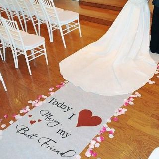 personalized classic aisle runner wedding time left $ 86 50