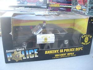 18 American Muscle Police Ankeny IA Police Dept 1964 Chevy Impala by 