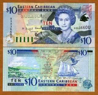Eastern East Caribbean $10 2000 Anguilla P 38U UNC