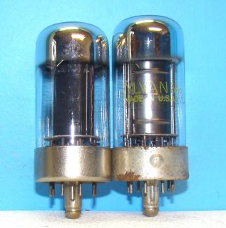   Loctal Radio Amplifier Electron Vacuum Tubes 2 Tubes Tested 7C5