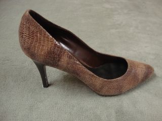 Womens Ann Marino Brown Classic Pump High Heel Shoes Size 11M New $59 