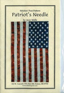 Quilted American Flag   Patriots Needle 65 x 107 inches NOS uncut