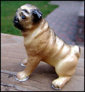 Hagen Renaker Porcelain Miniature Mama Pug Dog Figure