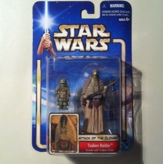   ATTACK OF THE CLONES TUSKEN RAIDER FEMALE TUSKEN CHILD KENNER TOYS NEW