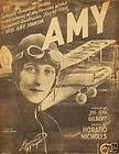 AMY JOHNSON Aviator & Airplane Jason UK to Australia 1930 Sheet Music 