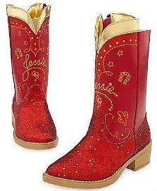  Toy Story JESSIE Sparkle Costume Red Boots size 9 10 
