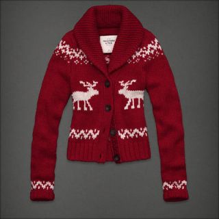nwt abercrombie jaden women wool sweater red small $ 120