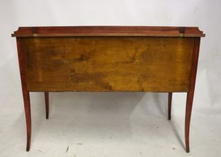 Antique Desk Writing Table Bowfront Mahogany Georgian Style