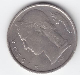 1950 belgium 5 francs  1 00 buy