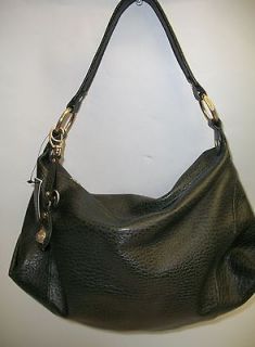 nwt alfani 8 x 14 leather dark green hobo purse rv $ 118